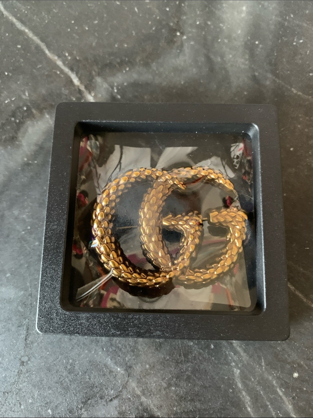 NEW! Gold Double G Logo Brooch - Pin